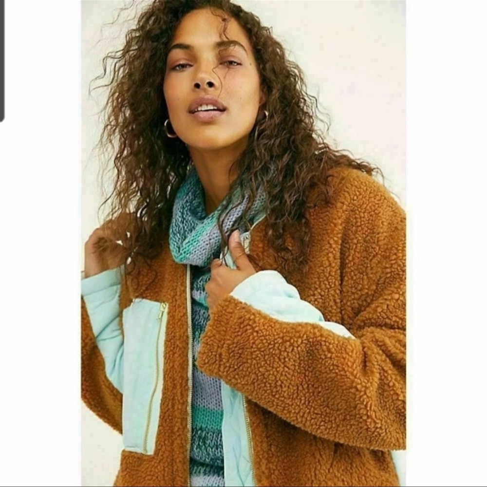 SOLD NWT Free People Rivington Sherpa Jacket - Picture 2 of 6
